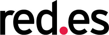 Logo de red.es, la entidad pública española encargada de la gestión de internet y la promoción de la transformación digital en España.